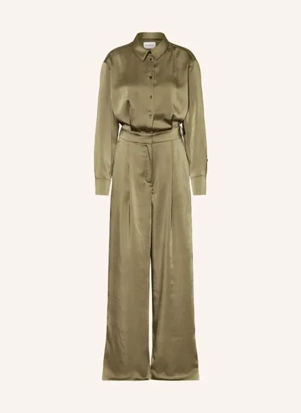 Атласный комбинезон Claudie Pierlot, хаки