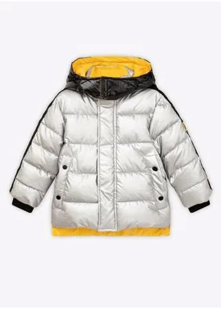 Куртка зимняя с капюшоном Gulliver для мальчика размер 104 модель 22105BMC4103