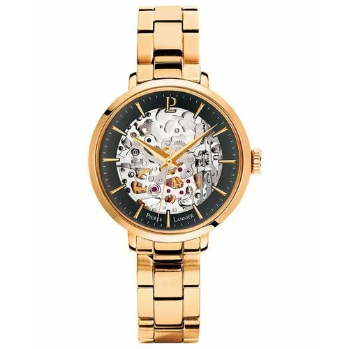 Наручные часы PIERRE LANNIER Женские механические часы с автоподзаводом Pierre Lannier Automatic 305D538 с гарантией, серебряный, черный