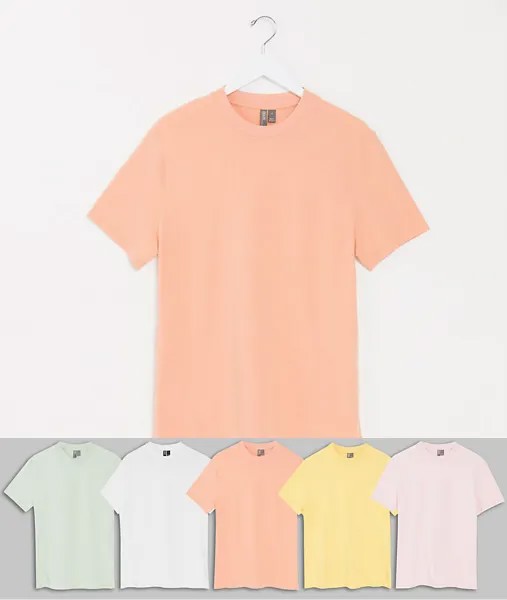 Футболка ASOS DESIGN - Комплект из 5 шт.-Мульти