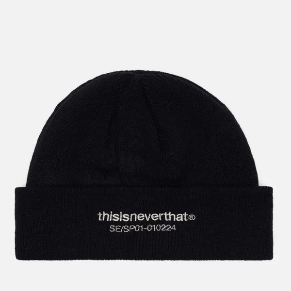Шапка thisisneverthat T-Logo Short чёрный, Размер ONE SIZE