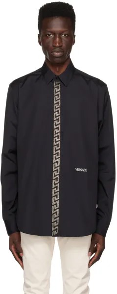 Черная рубашка с шипами Versace