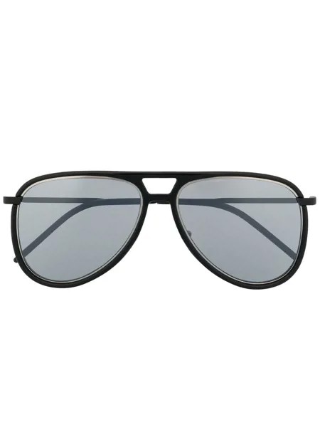 Saint Laurent Eyewear солнцезащитные очки-авиаторы с затемненными линзами