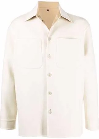Fendi кашемировая куртка-рубашка с длинными рукавами