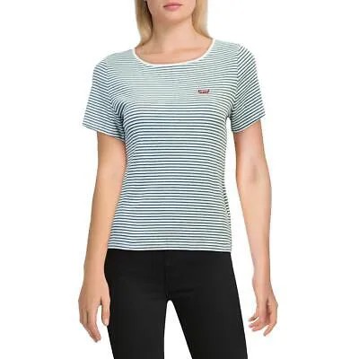 Женская футболка в рубчик в медово-синюю полоску Levis L BHFO 0235