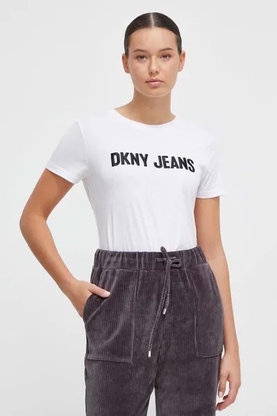 Прекрасная футболка DKNY, белый