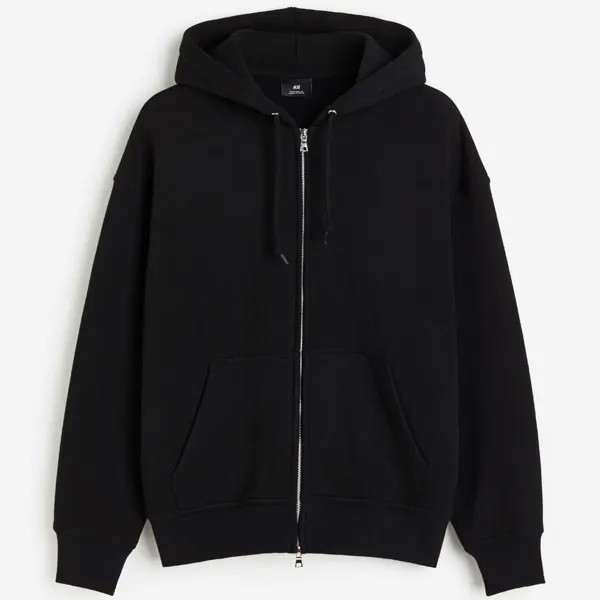 Толстовка H&M Oversized Fit Hooded, черный