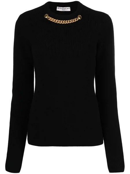 Givenchy джемпер с цепочкой