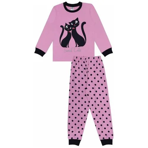 Пижама для девочек Bonito kids цв. розовый р.134 6538-01
