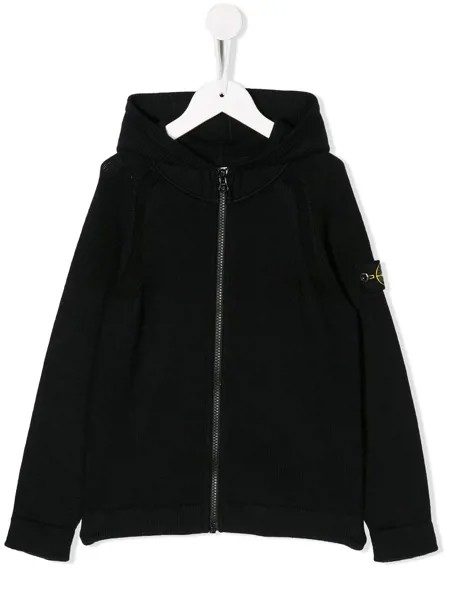 Stone Island Junior куртка на молнии с капюшоном