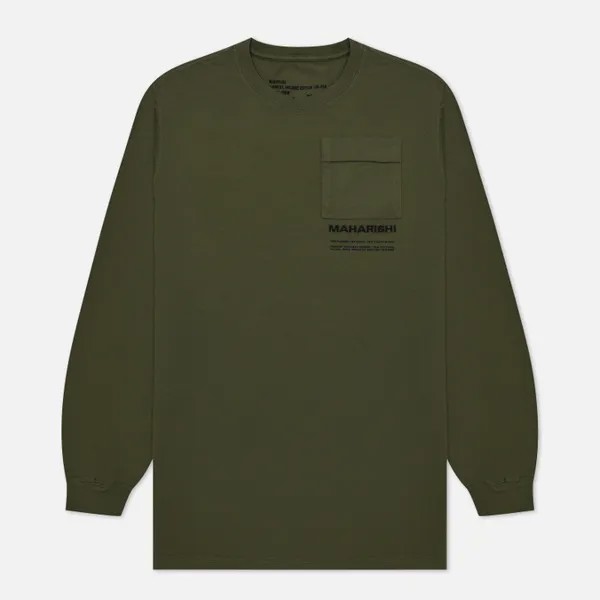Мужской лонгслив maharishi Miltype оливковый, Размер XL