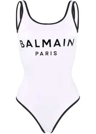 Balmain купальник с логотипом