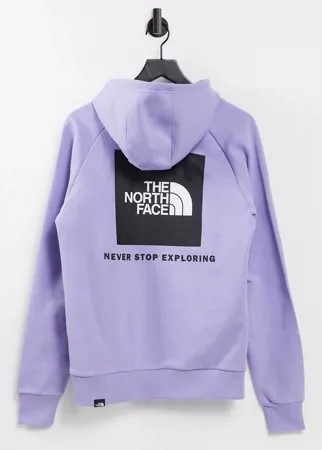 Худи сиреневого цвета с рукавами реглан The North Face-Фиолетовый цвет
