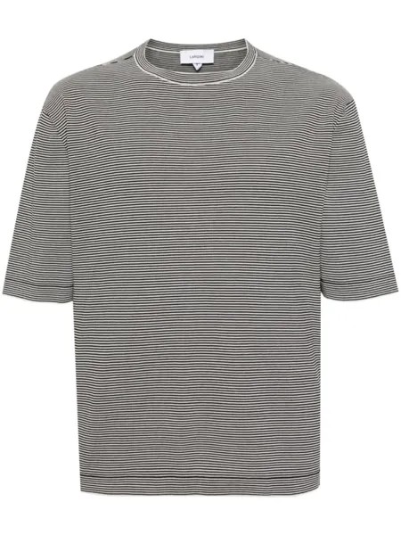 Lardini футболка в полоску, белый