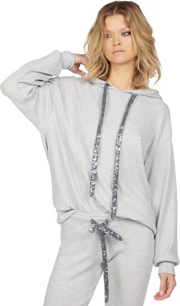 Худи Michael Lauren Galloway Hoodie Pullover w/ Contrast, серый