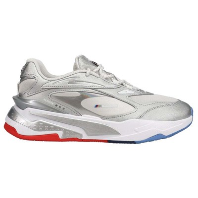 Puma Bmw M Motorsport RsFast Lace Up Youth Boys Серые кроссовки Повседневная обувь 3070