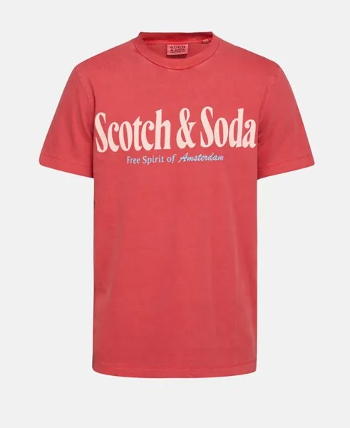Футболка Scotch & Soda, светло-красный