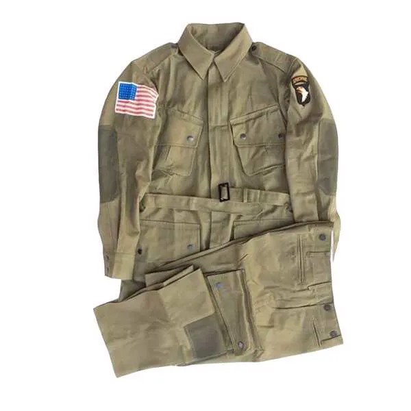 Военный солдат армии США WW2 M42, костюм для улицы, прыгающая униформа в стиле ретро, Мотокуртки и брюки, тактические