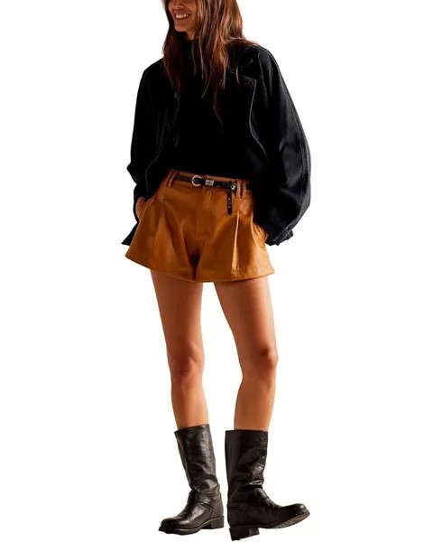 Шорты Free People Free Reign Vegan Short, цвет Brown Sugar