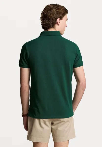 Поло SLIM FIT MESH POLO SHIRT Ralph Lauren, темно-зеленый