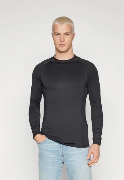 Футболка с длинным рукавом Long Sleeve Muscle Fit Sports Top Unisex YOURTURN, черный