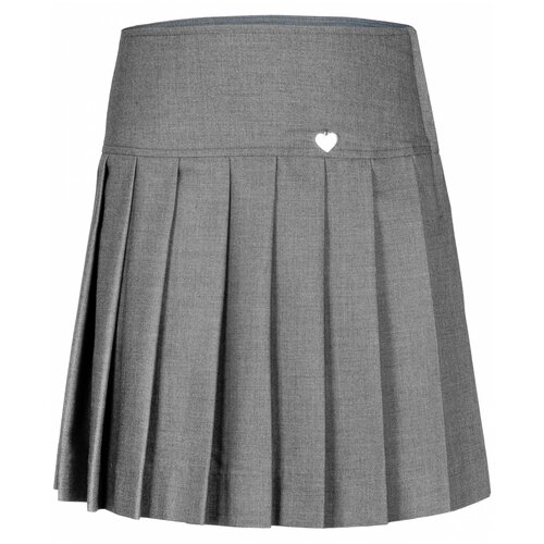 Юбка Button Blue School размер 146, серый
