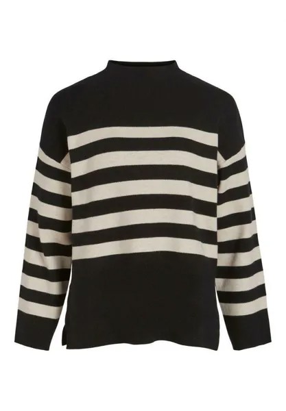 Свитшот VILA VIOLIVINJA STRIPE SU, цвет super natural light black