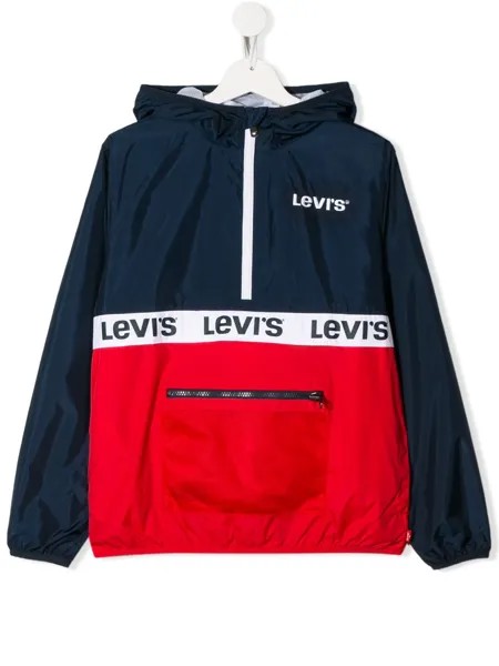 Levi's Kids куртка в стиле колор-блок с логотипом