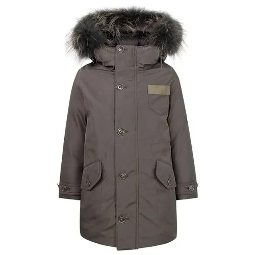 Пуховик JUMS kids 65965 размер 128, 30 серый
