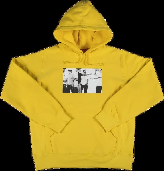 Толстовка Supreme Classic Ad Hooded Sweatshirt 'Yellow', желтый