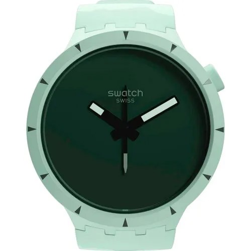 Наручные часы swatch sb03g100 кварцевые, зеленый