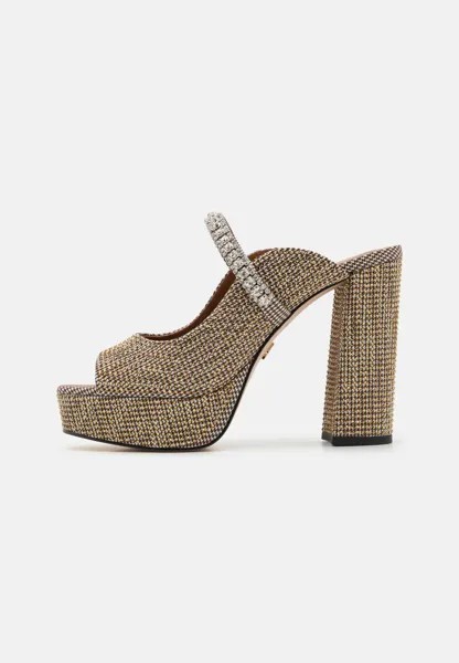 Туфли-лодочки на высоком каблуке DUKE PLATFORM PEEP TOE Kurt Geiger London, цвет beige