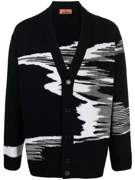 Missoni шерстяной кардиган с V-образным вырезом, черный