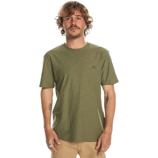 Футболка с коротким рукавом Quiksilver Slub, зеленый