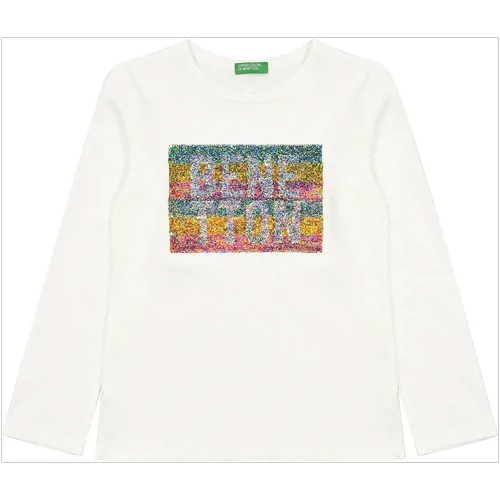 Футболка с длинным рукавом United Colors of Benetton для девочки 22P-3096C14JO-2L3-XXXL Фиолетовый