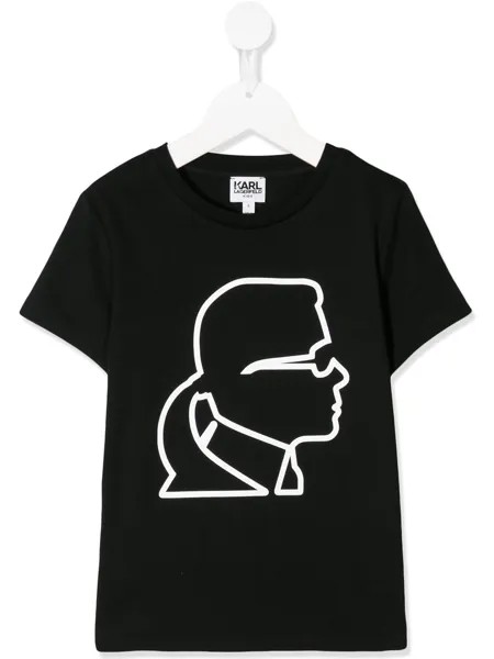 Karl Lagerfeld Kids футболка с принтом Profile