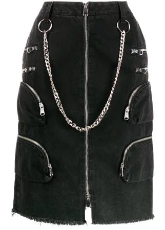 Faith Connexion джинсовая юбка с цепочкой