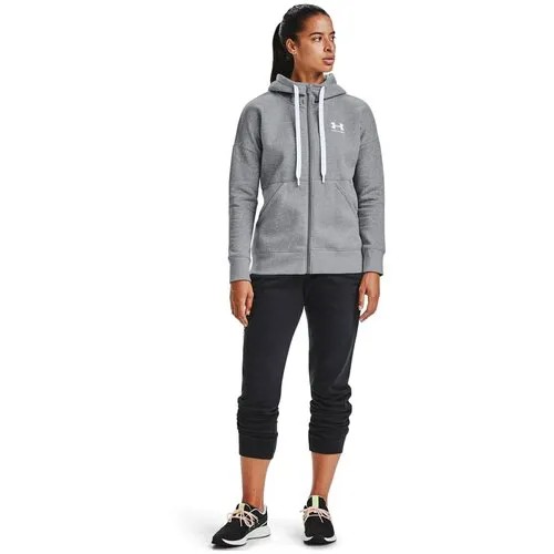 Толстовка Under Armour Rival Fleece Full Zip Hoodie, размер SM, серый