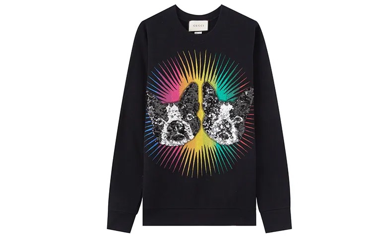 Толстовка Gucci Unisex с принтом, черный