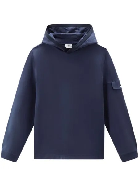 Woolrich худи с логотипом, синий