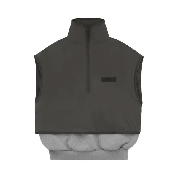 Жилет Fear Of God Essentials Fear of God Essentials Nylon Fleece Mockneck Vest, серый