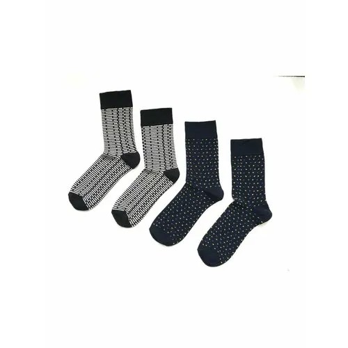Носки ( Verba ), 2 пары, размер 41-44, черный, серый