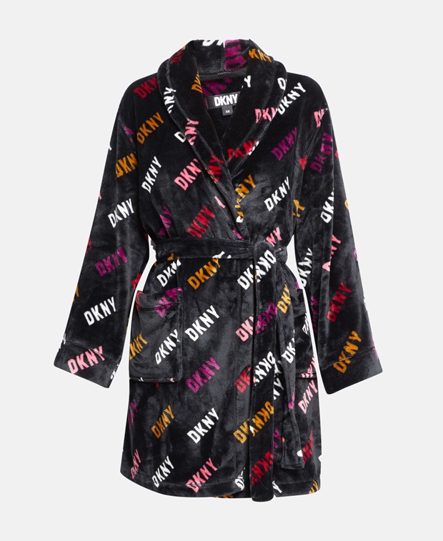 Банный халат DKNY, черный