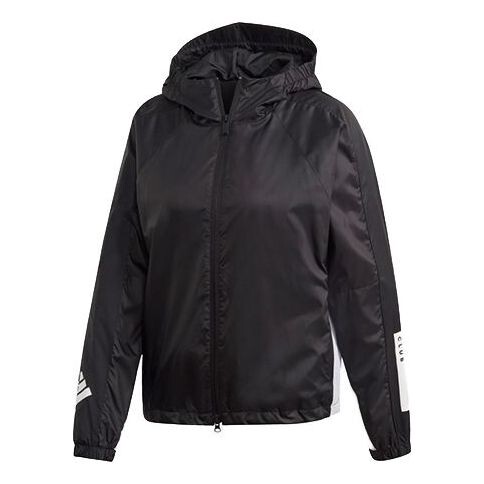 Куртка wnd letter logo аппликация спортивная куртка с капюшоном Adidas, черный