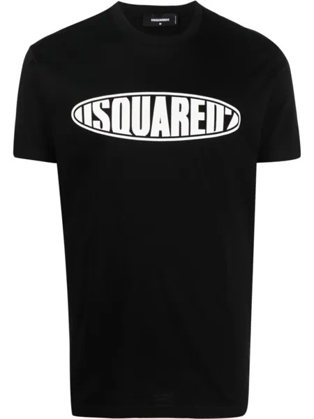 Dsquared2 футболка с логотипом, черный