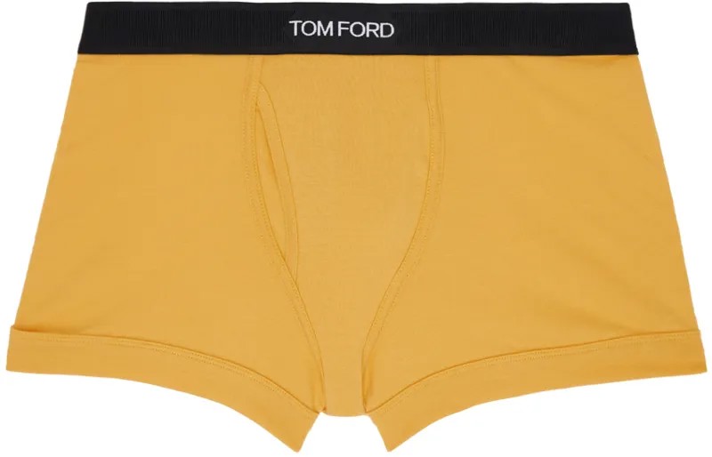 Желтые жаккардовые боксеры TOM FORD