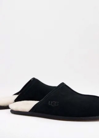 Черные слиперы из овчины для дома UGG-Черный цвет