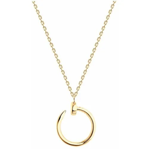 Колье Diamant, серебро, 925 проба, золочение, длина 43 см.