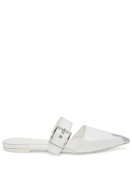 Alexander McQueen туфли с пряжкой, белый