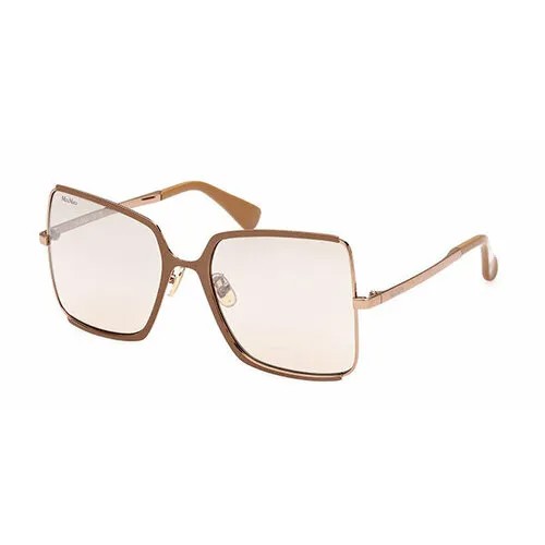 Солнцезащитные очки Max Mara MM 0070-H 34K, квадратные, оправа: пластик, для женщин, черный